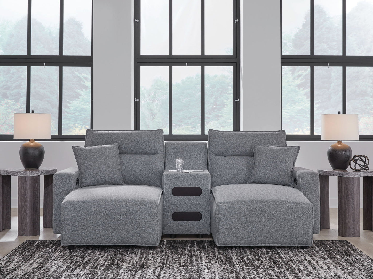 ModMax II - Salt And Pepper - Reclining Sectional