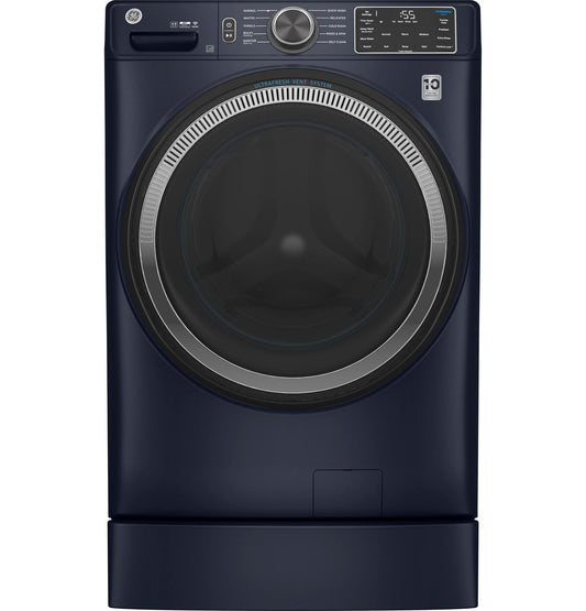 GE 4.8 Cubic Foot Front Load Washer - Sapphire Blue