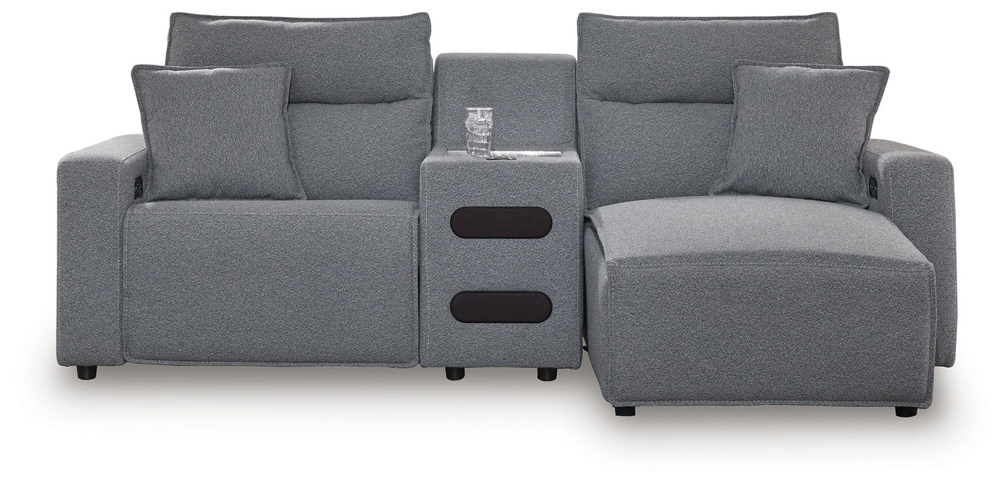 ModMax II - Salt And Pepper - Reclining Sectional