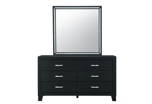 Global Reid - 6 Drawer Dresser - Black