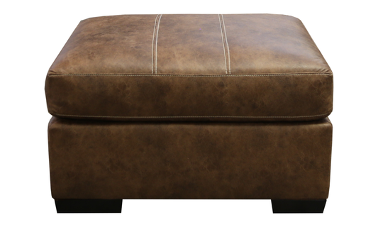 Maverick Brown Ottoman