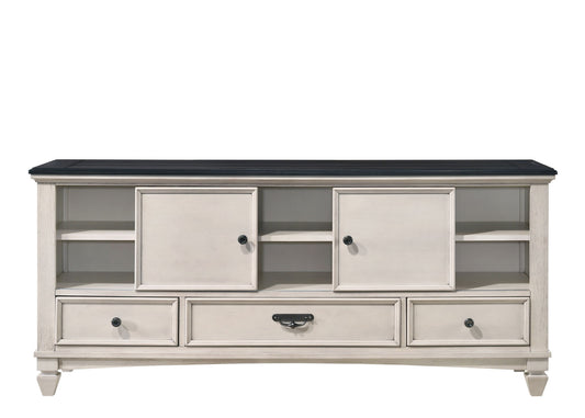 Sawyer - TV Stand - Antique White