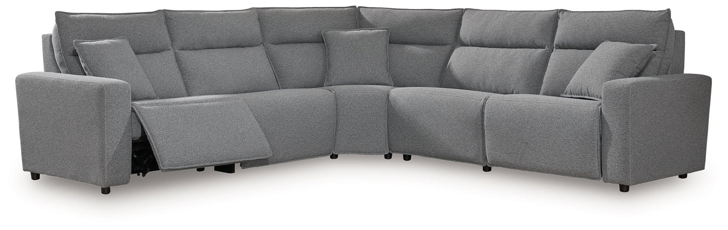 ModMax II - Salt And Pepper - Reclining Sectional