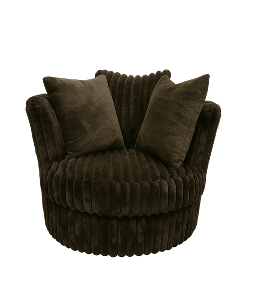 Bliss Brown Barrel Chair
