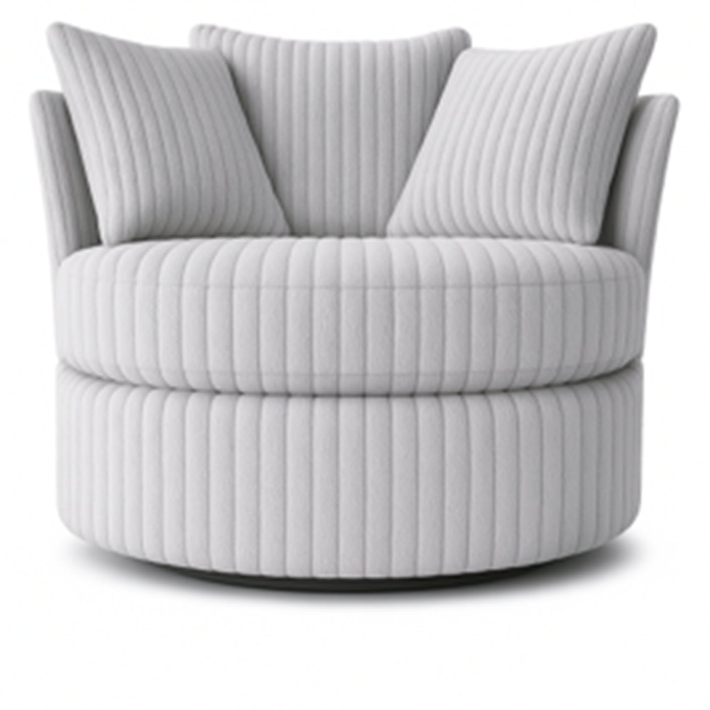 Bliss Grey Barrel Chair
