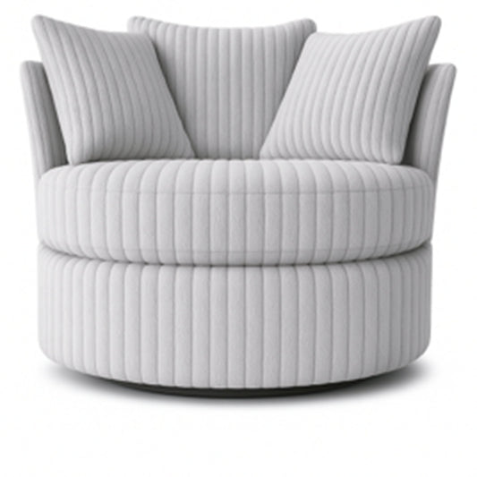 Bliss Grey Barrel Chair