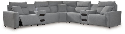 ModMax II - Salt And Pepper - Reclining Sectional