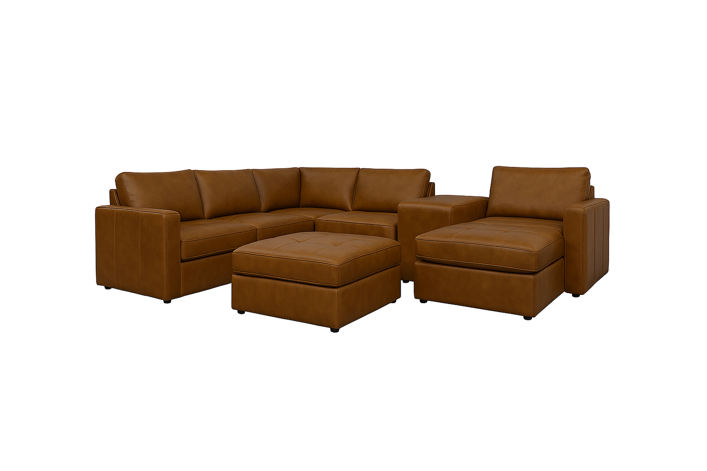 Eternity Caramel Sectional Set