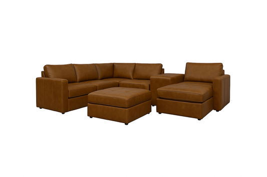 Eternity Caramel Sectional Set