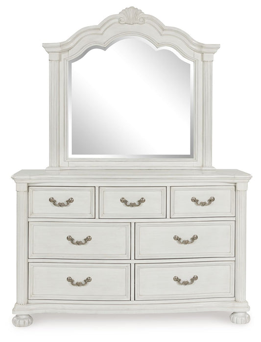 Montelaine - Dresser And Mirror - Antique White