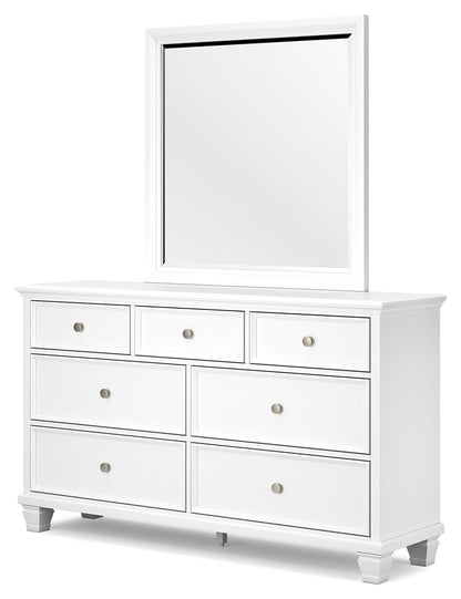 Fortman - Dresser And Mirror - White