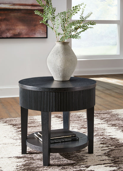 Marstream - Round End Table - Black