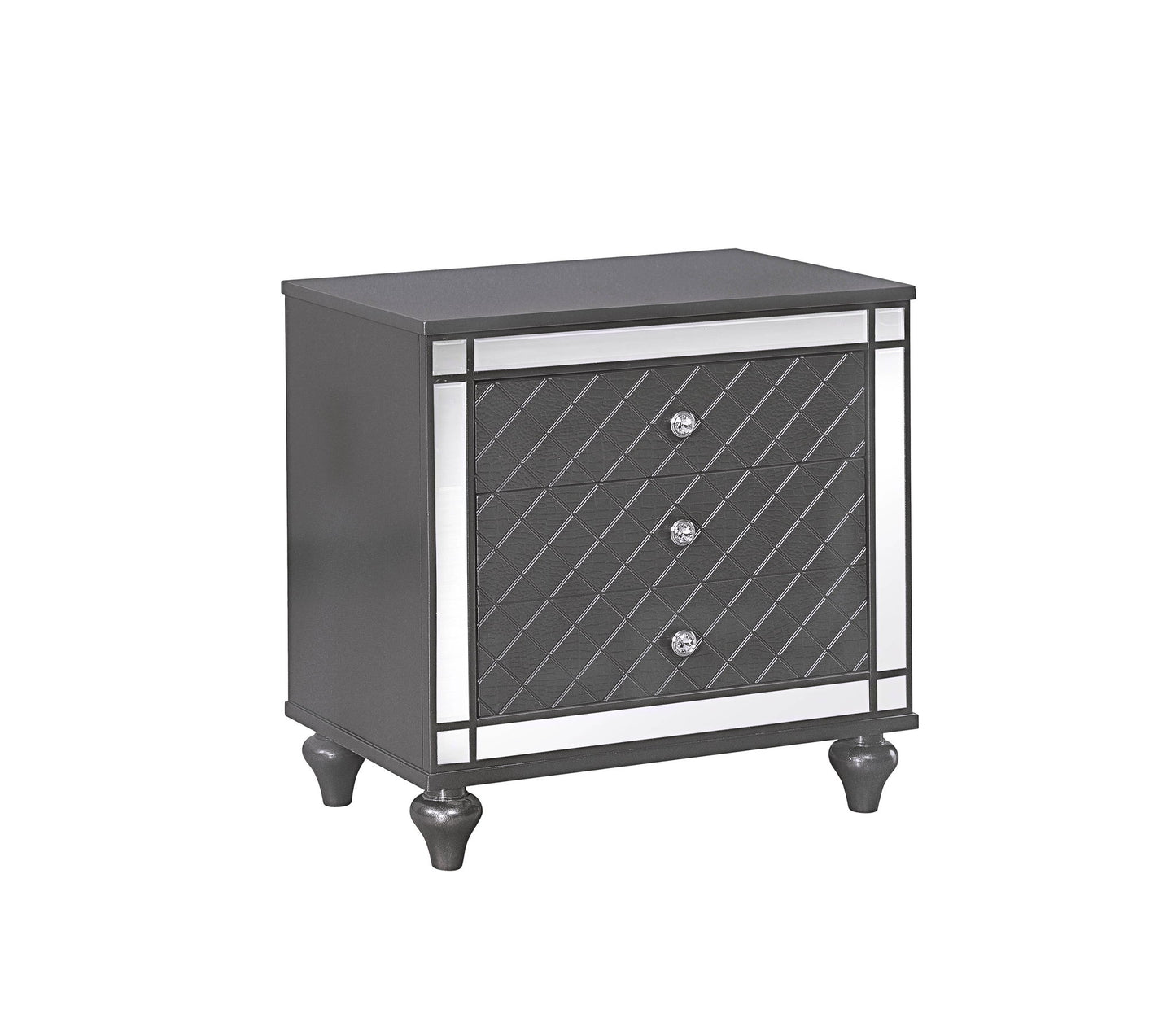 Refino - Nightstand - Dark Gunmetal