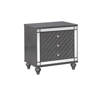 Refino - Nightstand - Dark Gunmetal