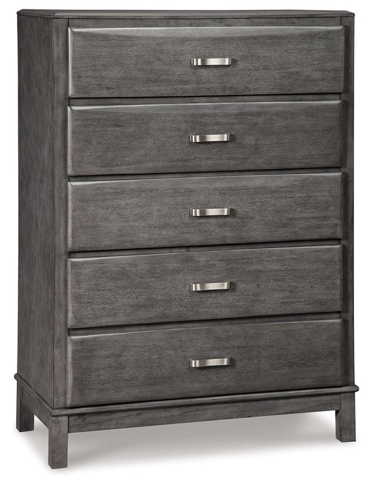 Caitbrook - Five Drawer Chest - Gray