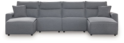 ModMax II - Salt And Pepper - Reclining Sectional