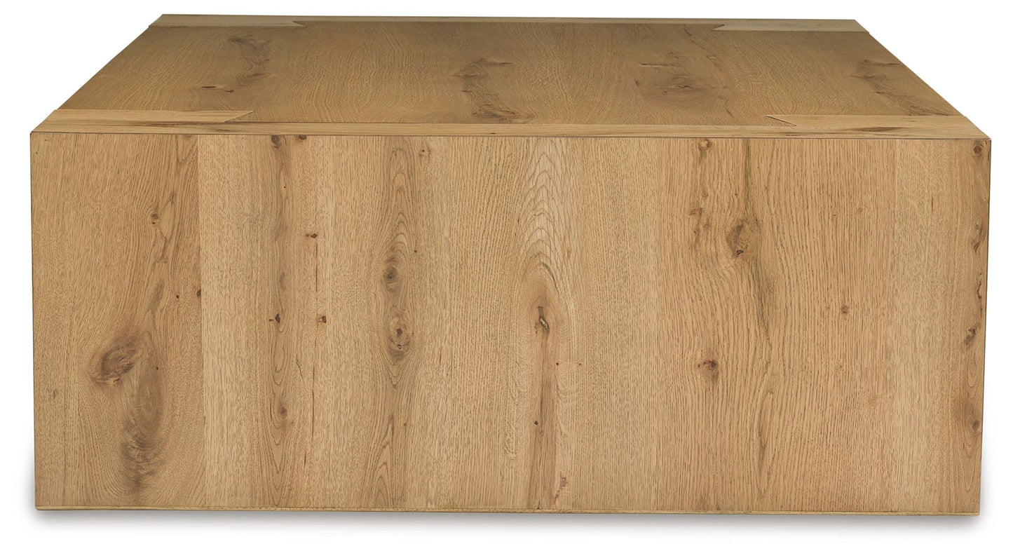 Bracken - Rectangular Cocktail Table - Light Brown
