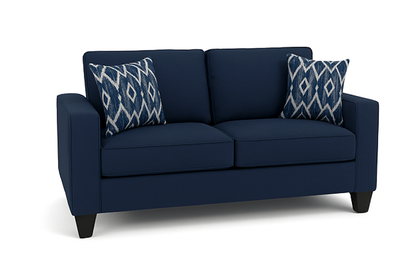 Nixon Blue Sofa & Love Set