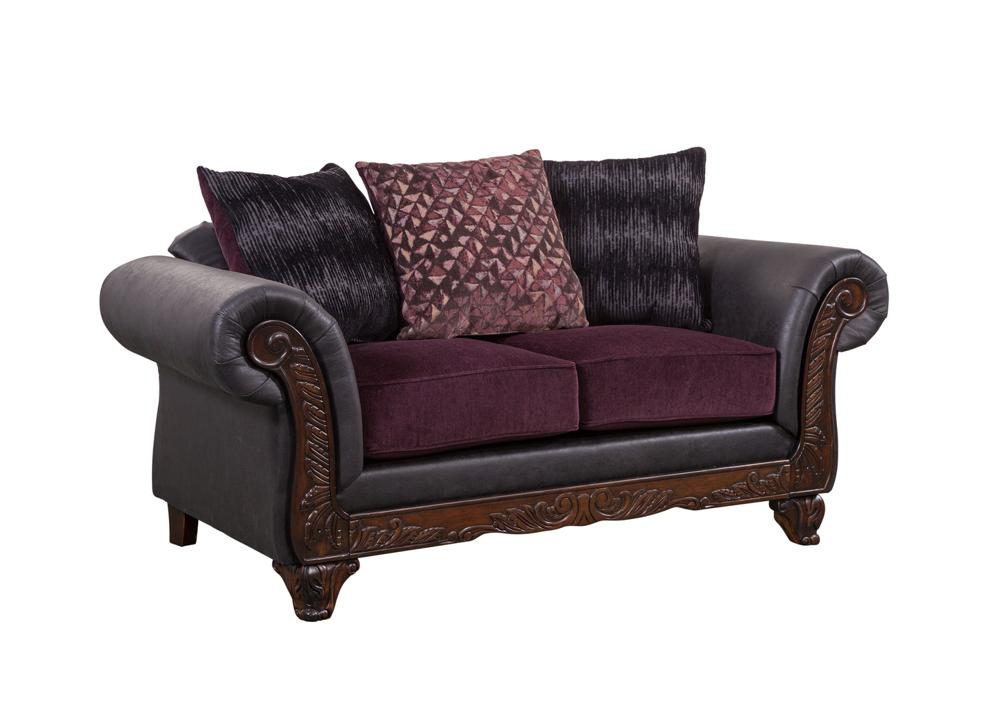 Vex Eggplant Loveseat