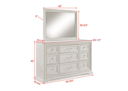Alexandria - Bedroom Dresser - White