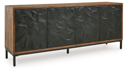 Dorannby - Accent Cabinet - Black / Brown