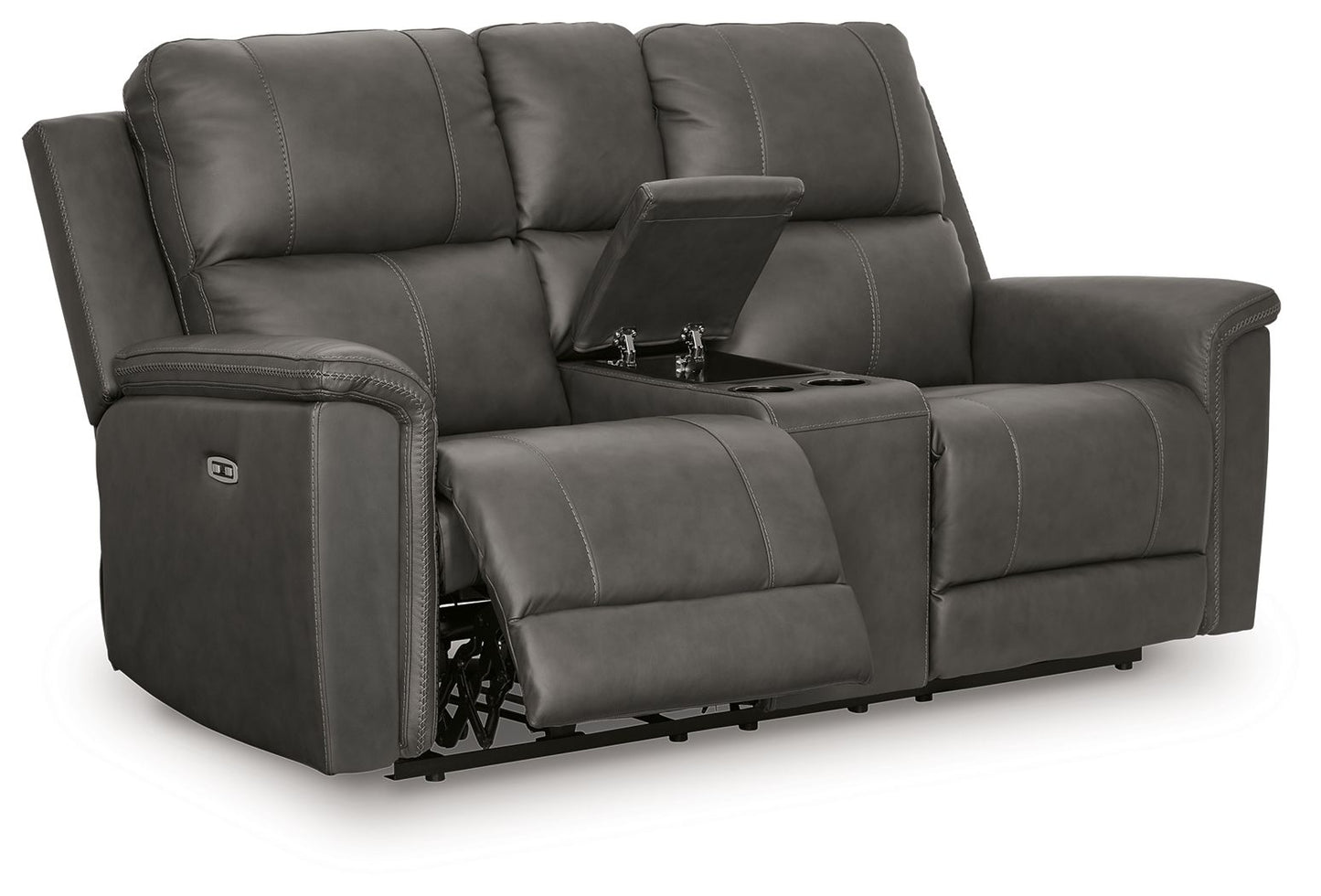Bleckley - Power Reclining Loveseat With Console / Adjustable Headrest