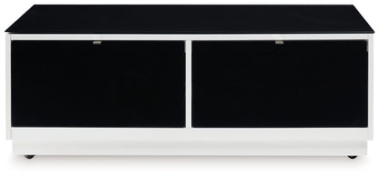Gardoni - Rectangular Cocktail Table - White / Black