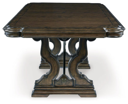 Maylee - Dining Extension Table - Dark Brown