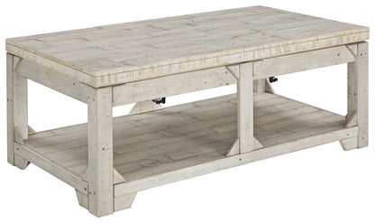 Fregine - Lift Top Cocktail Table - Whitewash