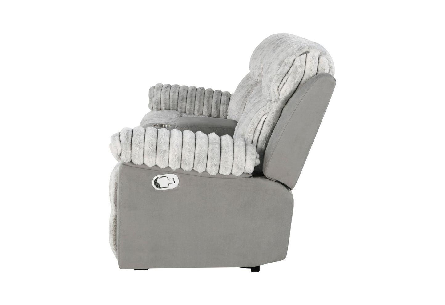 Global 68" Reclining Loveseat - Gray