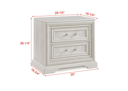 Alexandria - Accent Nightstand - White