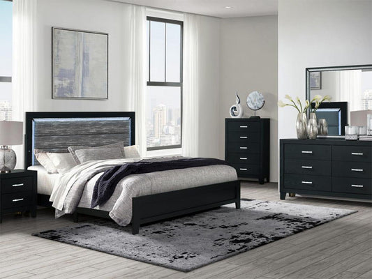 Global Reid - 4 Drawer Chest - Black