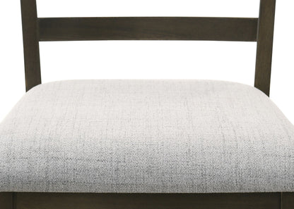 Oakly - Counter Height Chair (Set of 2) - Pearl Silver / Charcoal